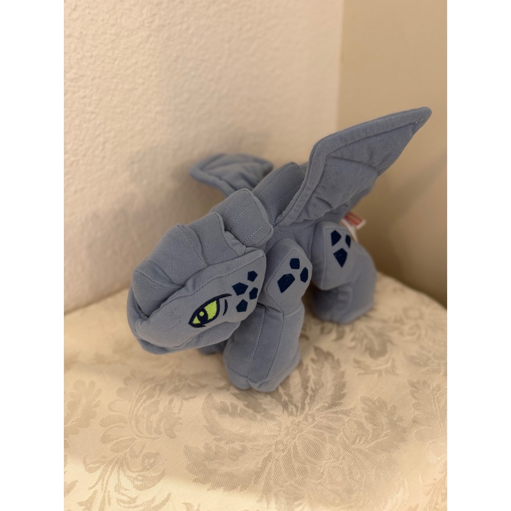 LEGO Manhattan Toy Earth Dragon Plush Blue Stuffed Animal Fantasy Toy 12 inch